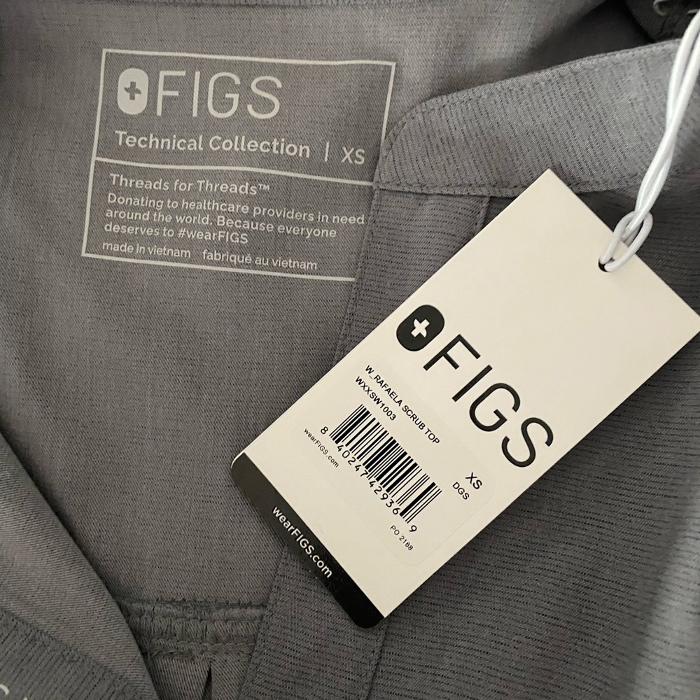 Figs XS RAFAELA Dark Space Grey Never Worn